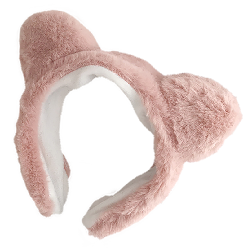 韩国毛绒猫耳朵搞怪洗脸发箍可爱头套宽边化妆敷面膜发卡发带头饰