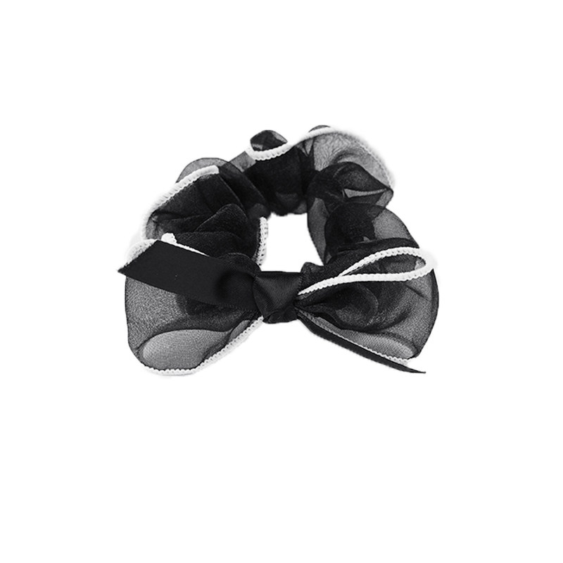 日本jk蝴蝶结发饰头绳大肠发圈皮筋扎头发绳马尾欧根纱女网红头饰