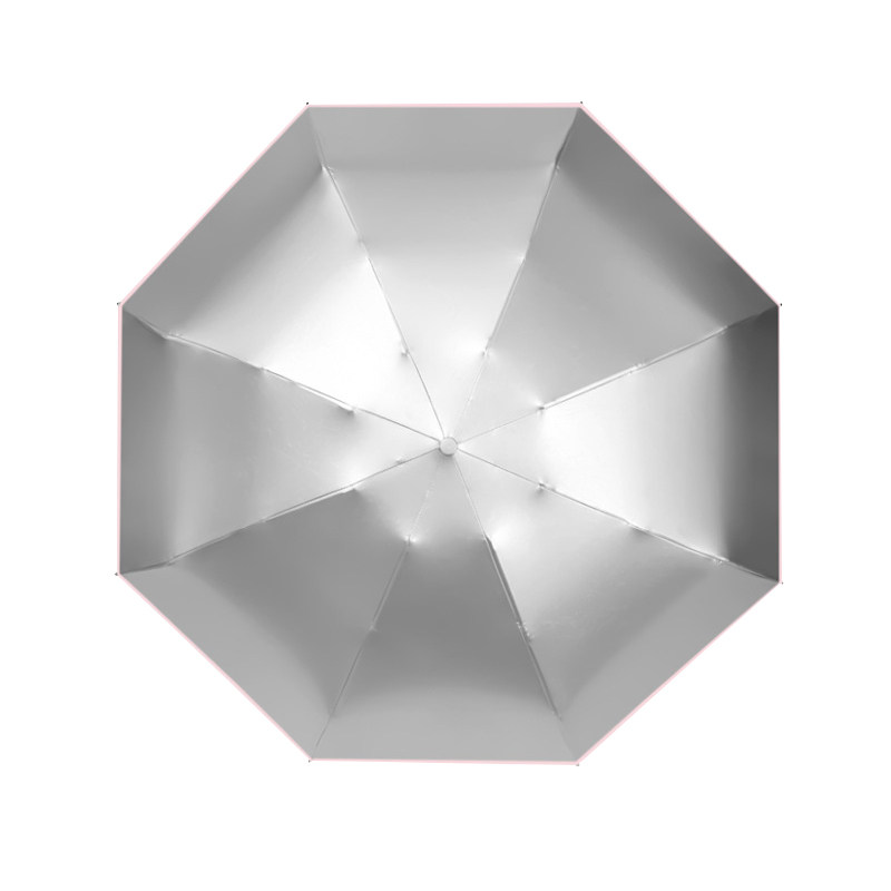 花季风银色钛银防晒雨伞女晴雨两用遮阳伞超轻便携防紫外线银胶伞