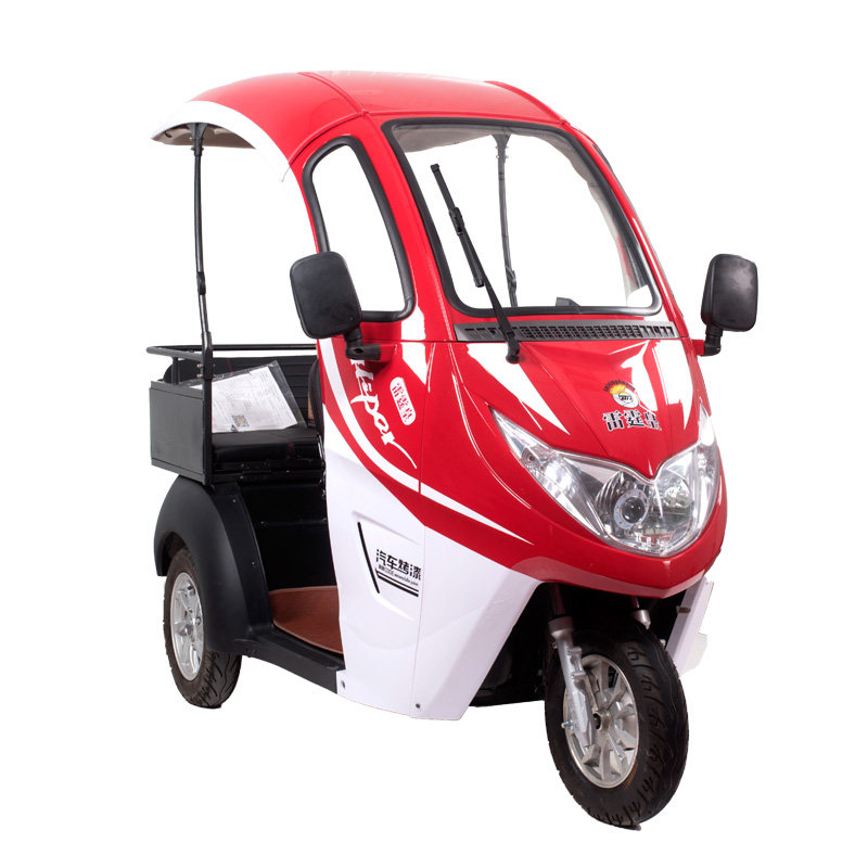 恩莱德n100s半封闭电动三轮车城市休闲车雷霆皇三人座客货两用车