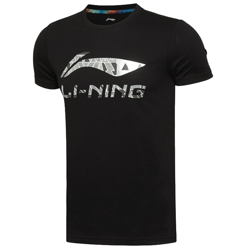 李宁短袖t恤男士2020夏季宽松纯棉大logo潮流运动文化衫半袖上衣 - 杰