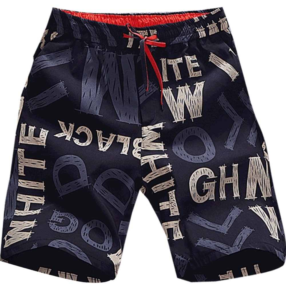 短裤男士夏季2021个性宽松潮流花裤子五分裤夏装休闲中裤男沙滩裤