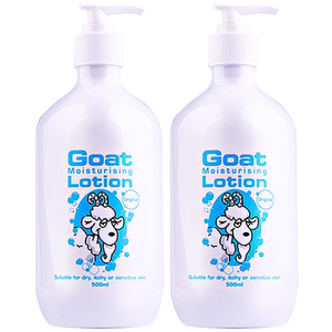 Goat 山羊奶原味保湿乳液 滋润身体乳500ml*2 敏感肌可用 澳洲