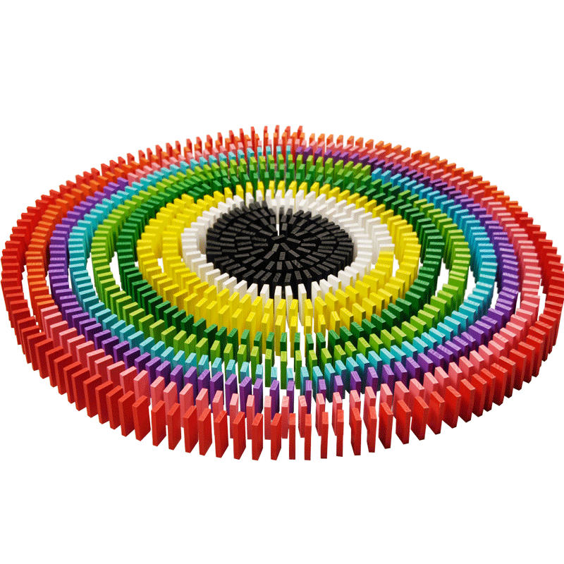多米诺骨牌儿童益智力动脑玩具成人小学生比赛标准大号男女孩积木