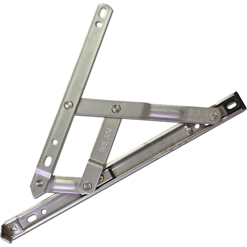 304不锈钢内外平开窗滑撑12寸单支点撑杆铝合金窗户风撑门窗支架