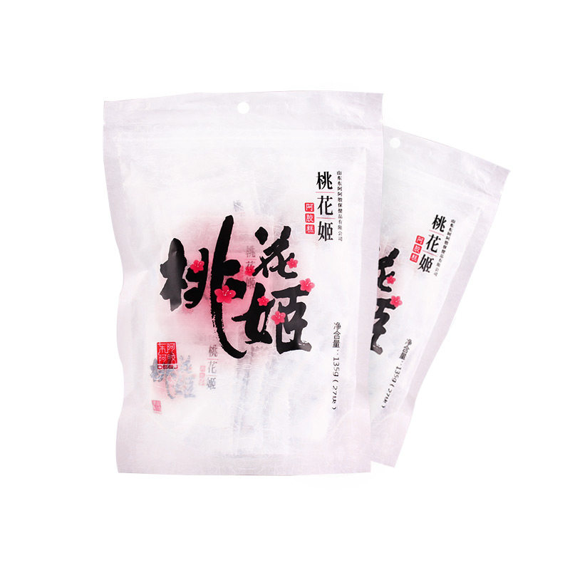 山东东阿阿胶桃花姬阿胶糕135g*2袋自用女士纯补阿胶膏固元膏正品