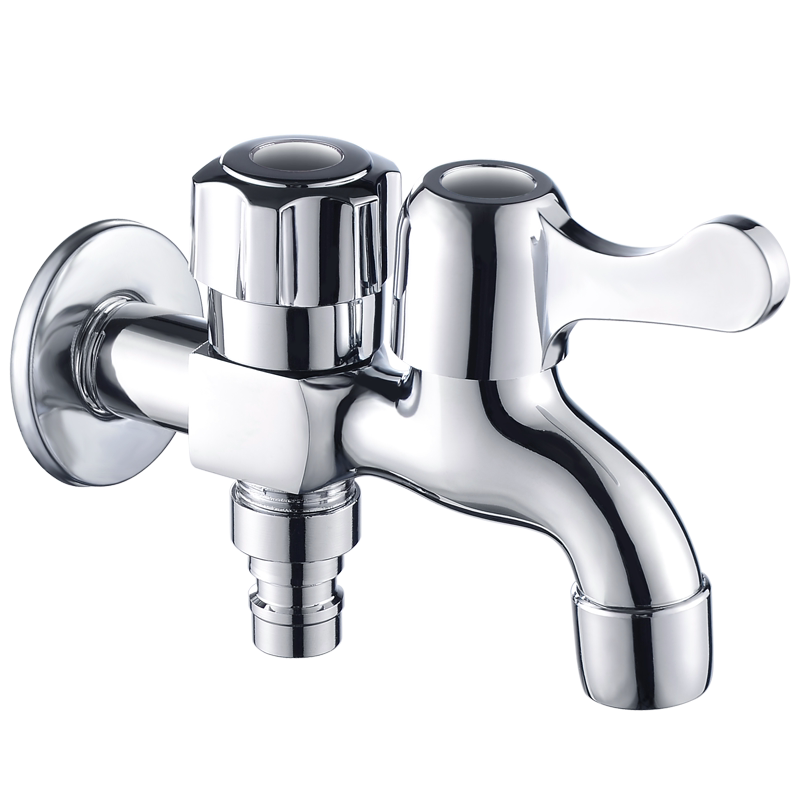 洗衣机水龙头单冷家用专用全铜4分6分一进二出自来水笼头拖把池双