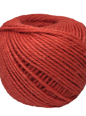 3mm红色麻绳细粗diy幼儿园捆绑绳