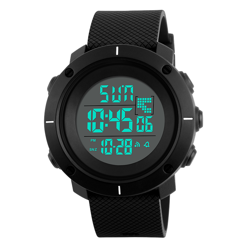 时刻美手表男士多功能数字式防水成人潮流中学生户外运动男电子表