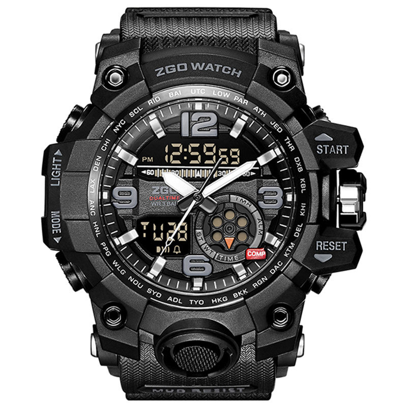 zgo男款手表防水初中潮流男生运动学生高中机械青少年男士电子表