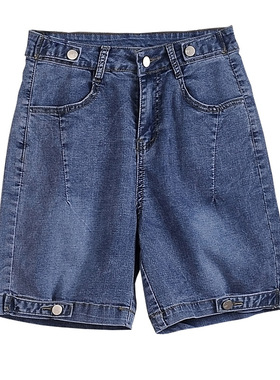 五分裤女牛仔高腰