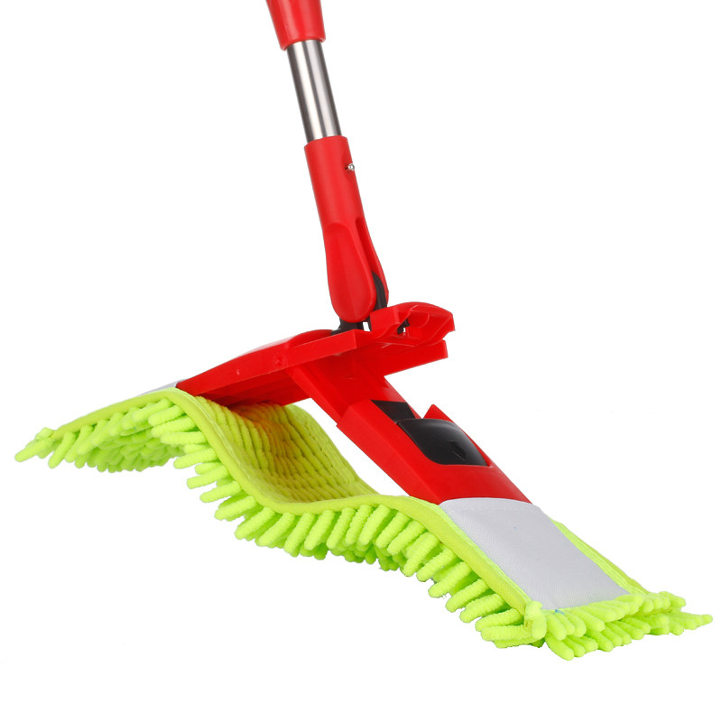 雪尼尔拖把 木地板家用吸水省力旋转不锈钢平托 尘推平板拖把包邮