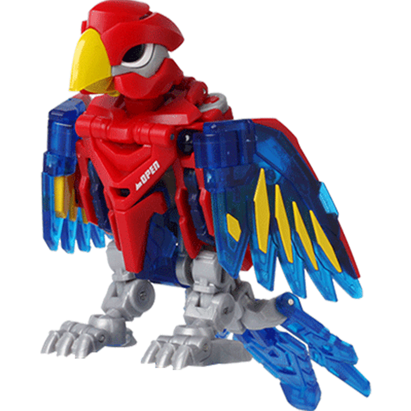 【52toys】猛兽匣鹦鹉回音爆手beastbox系列变型玩具摆件可动模型