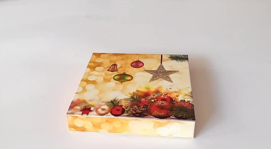 customized new design printing full color printing food mooncake