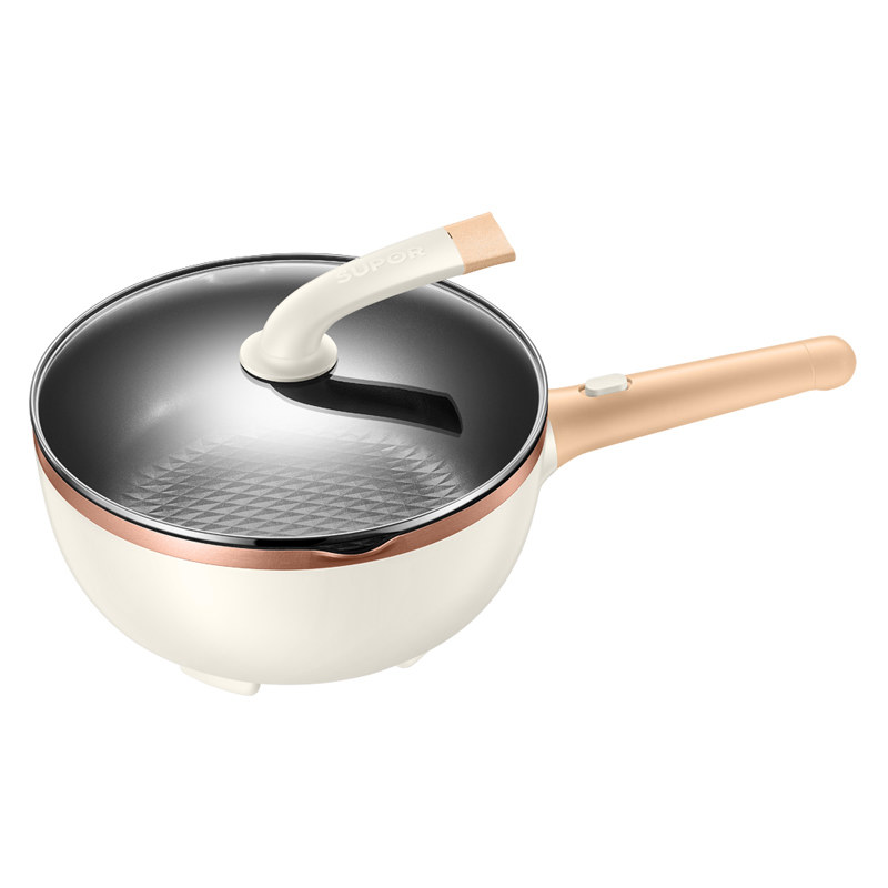 炒锅火锅电煮锅宿舍学生电锅炒菜蒸煮家用jd26d09 - 启航小家电品牌店