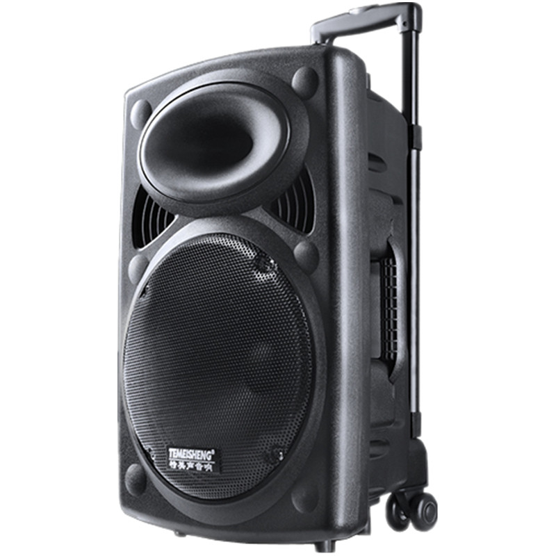 特美声户外大功率广场舞演出拉杆移动音响带无线话筒k歌蓝牙音箱