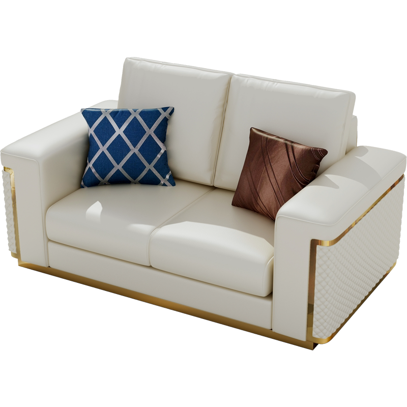 真皮沙发美式轻奢头层牛皮客厅小户型皮艺沙发组合 - 艾菲家具旗舰店