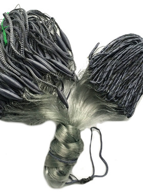 8米30米单层鱼网芬兰网包坠子网绳子网绳坠网捕鱼网沾渔网