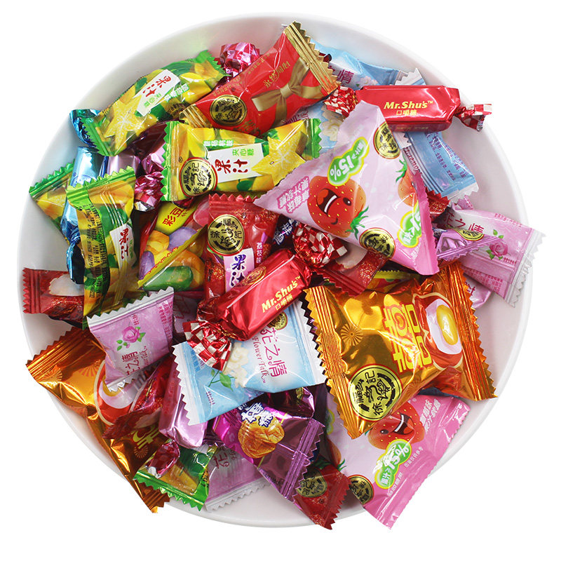 正品徐福记糖果什锦糖结婚喜糖混合口味批发散装500g小零食