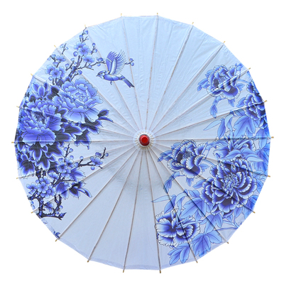 古典牡丹梅花小纸伞幼儿园油纸伞