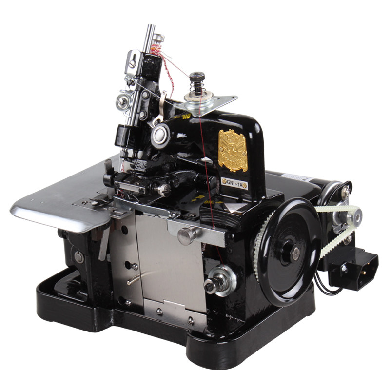 老式飞人牌锁边机家用三线小型迷你电动台式缝纫包缝拷边码边机