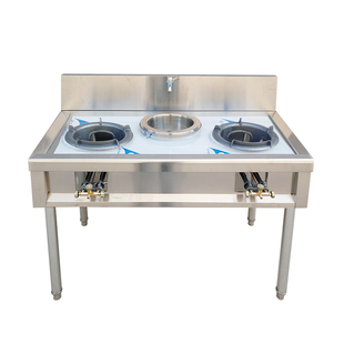 不锈钢灶台煤气液化气简易单双架子爆炒炉饭店燃气灶猛火灶架商用