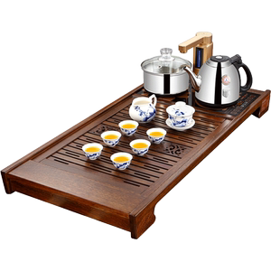 金灶r-350a家用茶台鸡翅木实木茶盘