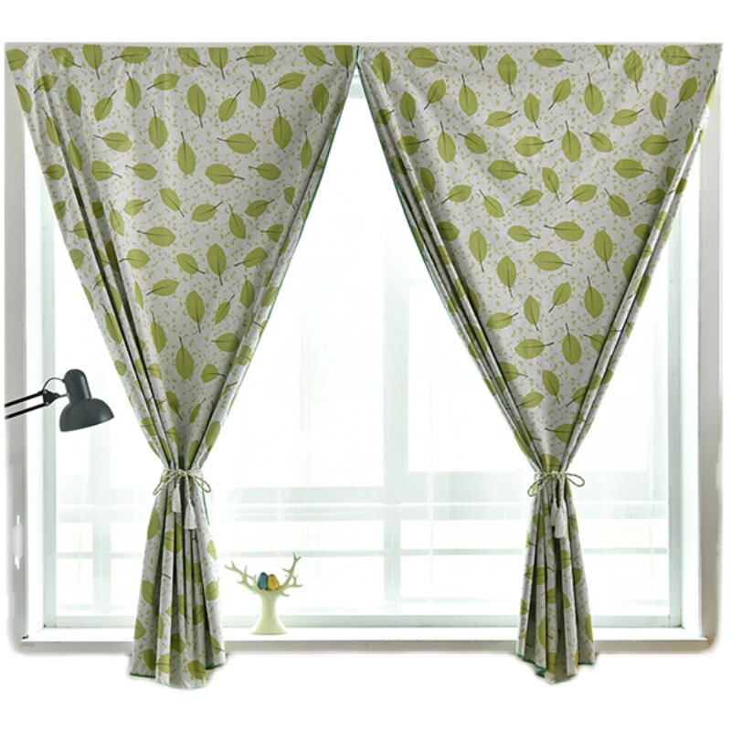 魔术贴窗帘全遮光布粘贴式卧室免打孔安装窗户遮挡帘遮阳隔热防晒