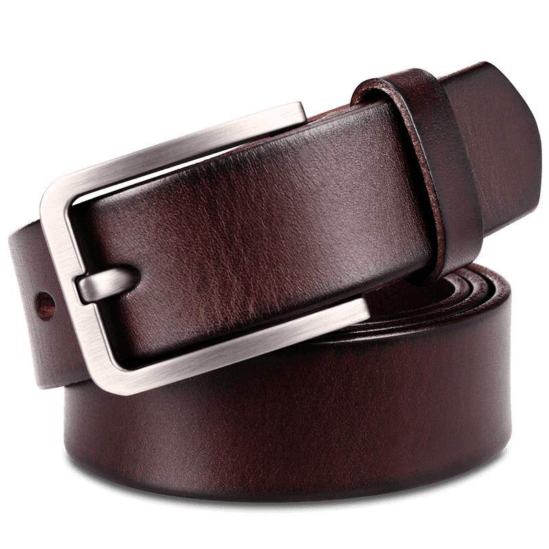 牛当家男士皮带真皮纯头层牛皮腰带休闲裤带男针扣青年潮牛仔裤带
