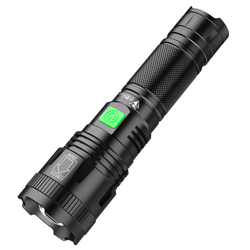 小野人led手电筒超亮强光远射可充电户外防水便携家用迷你氙气小