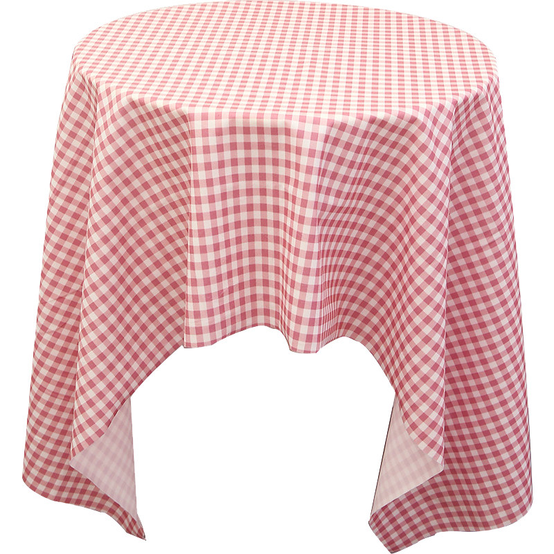 ins风网格桌布学生少女心可爱书桌格子布日系小清新布艺写字桌垫