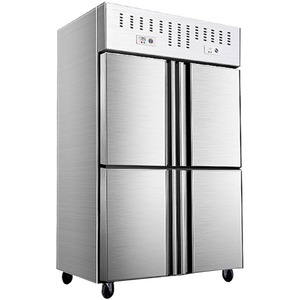 乐创四门商用大容量冷冻双温冰柜