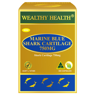 wealthyhealth澳洲进口鲨鱼软骨素365粒 呵护关节预防骨质疏松