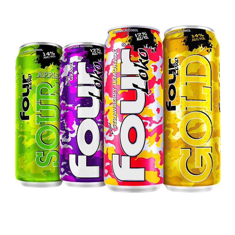 fourloko四洛克美国原装进口预调鸡尾酒果酒配制酒斯洛克酒六罐装