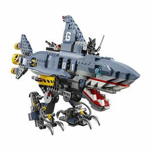 lego乐高70656幻影忍者伽玛当鲨鱼载具 加满都的巨鲨机甲积木玩具