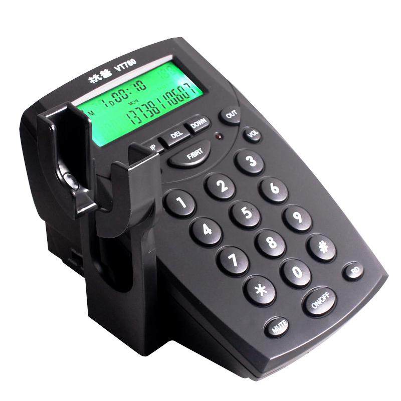 杭普vt780电话耳机客服耳麦外呼座机头戴式话务员电话机电销专用