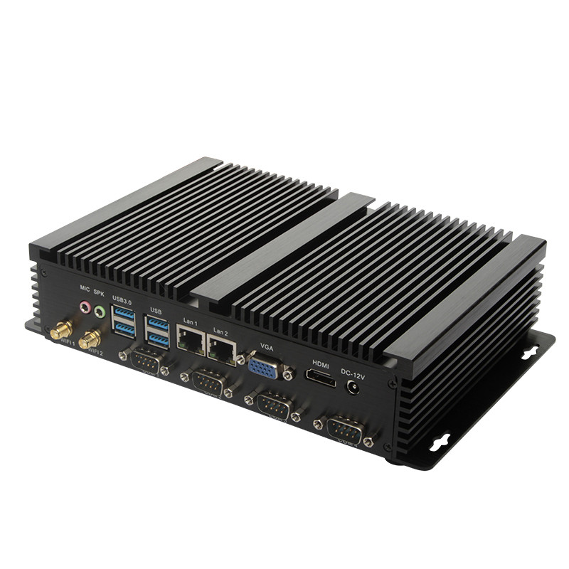 占美gk1037双网口千兆工业电脑嵌入式多串口无风扇迷你主机工控机