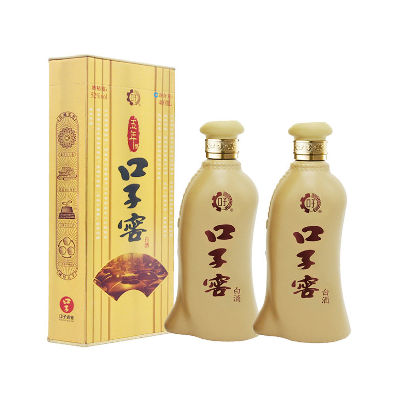【酒厂自营】口子窖5年型五年型52度400ml*2瓶高度纯粮白酒口子酒
