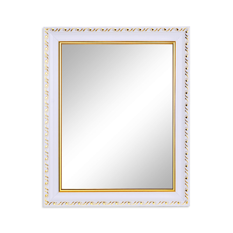 欧式粘贴镜浴室镜子洗手间化妆镜梳妆台厕所卫生间镜子框贴墙壁挂