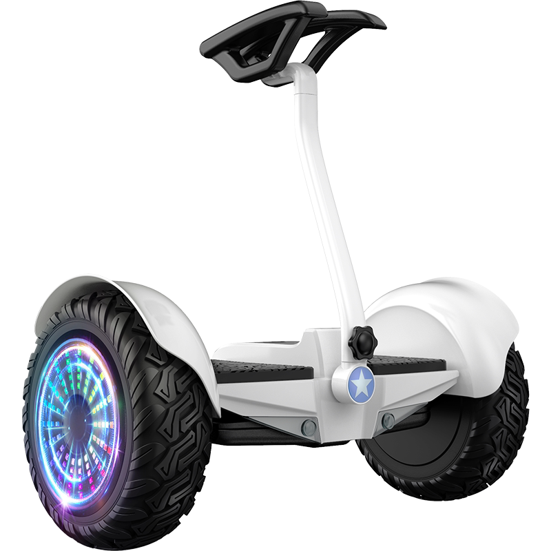 领奥电动自平衡车双轮成年智能儿童8-12越野10寸两轮代步车带扶杆