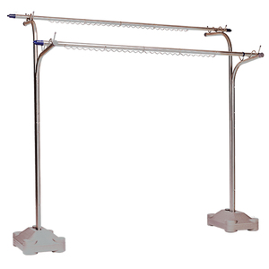 晾衣架落地折叠室外不锈钢双杆式阳台晒被架大型简易晒衣架晾衣杆