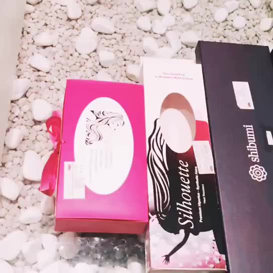 custom printing luxury hair extension packaging box