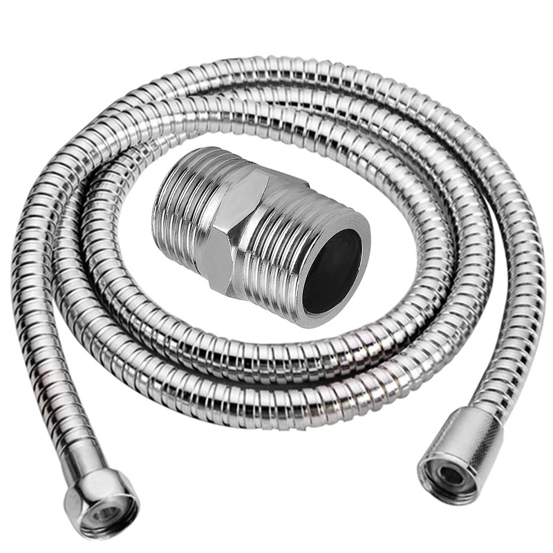 热水器水龙头花洒软管进水管4分不锈钢对丝内6分转换接口对接配件