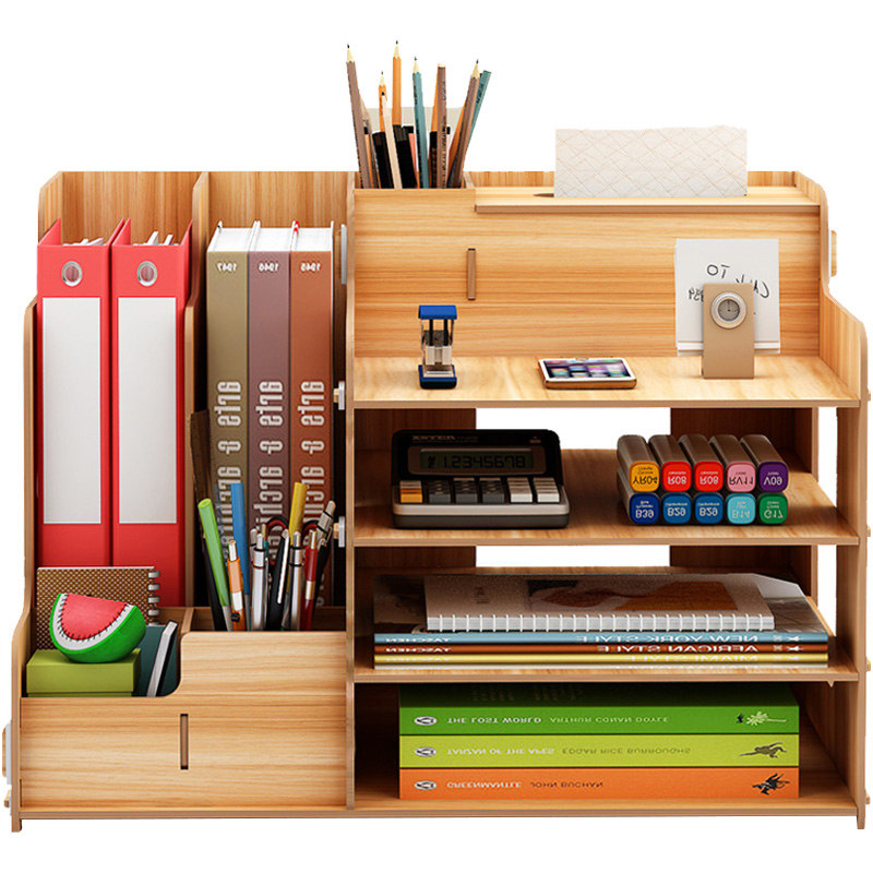 办公室用品桌面收纳盒笔筒书架文件夹文具学生宿舍神器书桌置物架