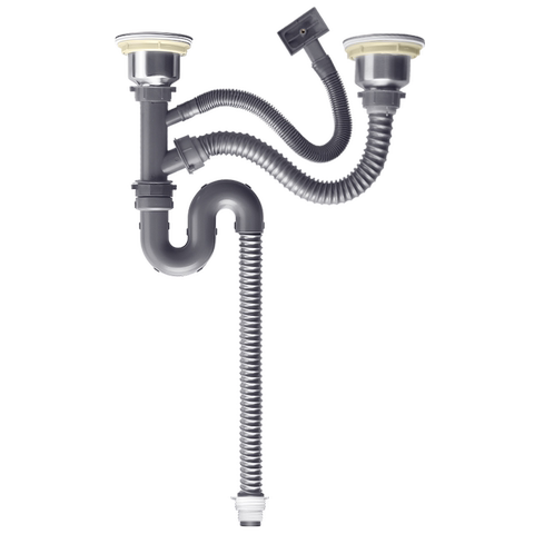 厨房洗菜盆下水管道水槽下水器双槽洗碗池水池排水管套装漏塞配件