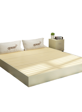 包邮实木硬板床垫木板护腰床架1.5双人1.8米硬榻榻米排骨架地台床