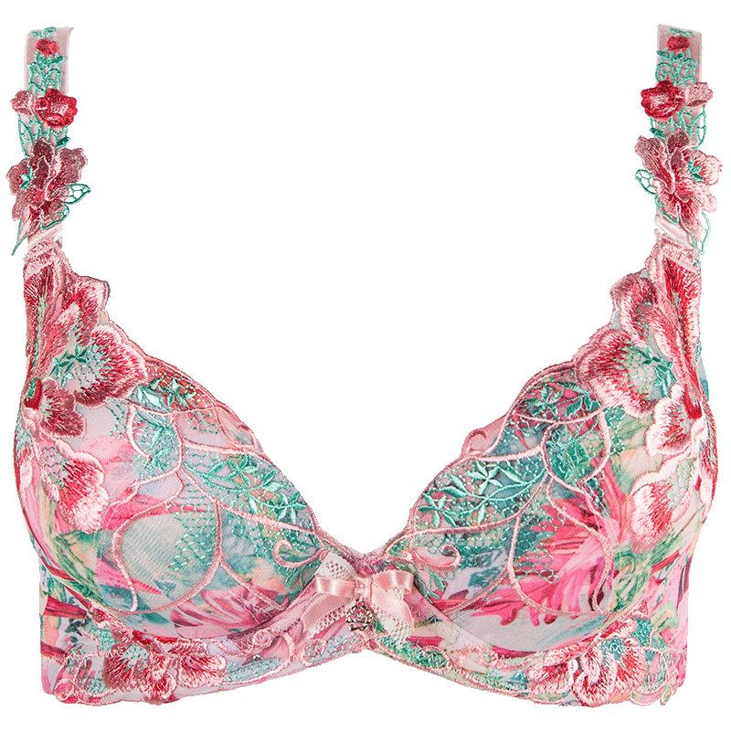 依之妮女内衣新款水袋厚杯3排扣软钢圈集中聚拢调整型文胸469a4