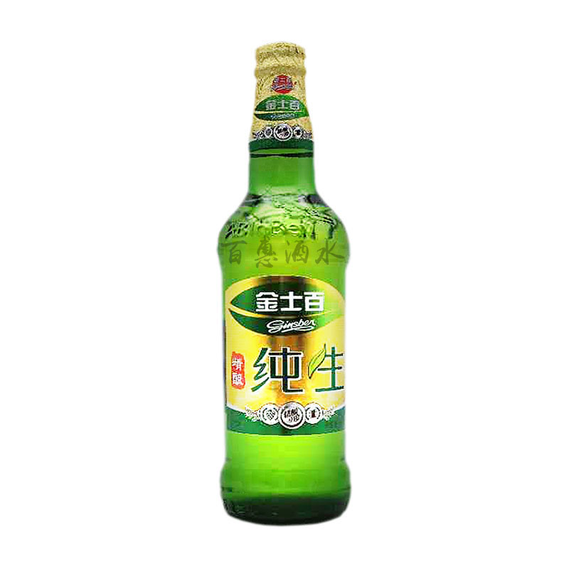 金士百啤酒纯生9度瓶装整箱四平特产金大蒙大绿棒500mlx12瓶装