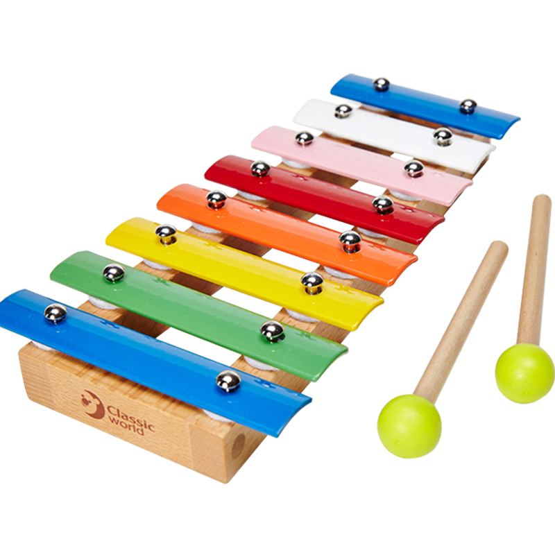 可来赛儿童益智小木琴八音手敲琴8个月婴幼儿宝宝1-2-3岁音乐玩具