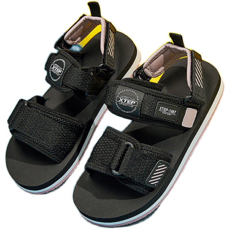 特步运动鞋女鞋凉鞋夏季新款户外潮流沙滩鞋外穿鞋子厚底凉拖鞋女